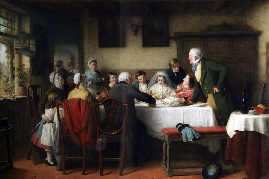 The Wedding Breakfast by Frederick Daniel Hardy